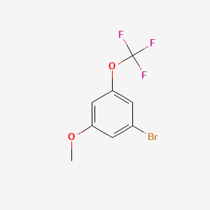 molecular formula C8H6BrF3O2 B567275 3-Bromo-5-(trifluoromethoxy)anisole CAS No. 1330750-28-1