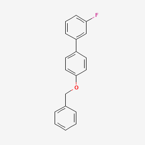 molecular formula C19H15FO B567279 1-(Benzyloxy)-4-(3-fluorophenyl)benzene CAS No. 1352318-28-5