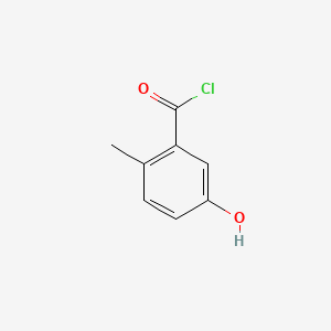 molecular formula C8H7ClO2 B567284 5-Hydroxy-2-methylbenzoyl chloride CAS No. 1261681-41-7