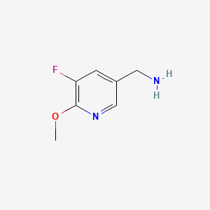 molecular formula C7H9FN2O B567294 (5-Fluoro-6-methoxypyridin-3-YL)methanamine CAS No. 1211532-92-1