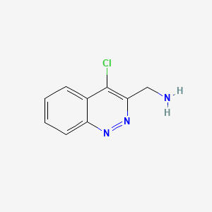 molecular formula C9H8ClN3 B567300 (4-Chlorocinnolin-3-yl)methanamine CAS No. 1334147-88-4