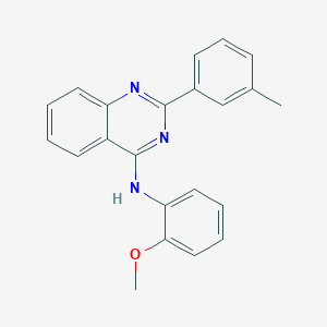 molecular formula C22H19N3O B5673008 N-(2-methoxyphenyl)-2-(3-methylphenyl)quinazolin-4-amine 