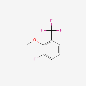 molecular formula C8H6F4O B567305 3-Fluoro-2-methoxybenzotrifluoride CAS No. 1214351-59-3