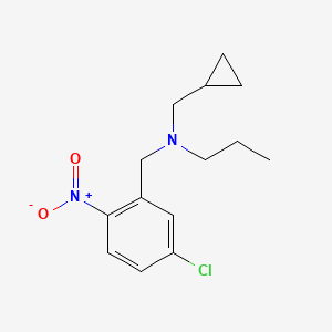molecular formula C14H19ClN2O2 B5673150 N-[(5-chloro-2-nitrophenyl)methyl]-N-(cyclopropylmethyl)propan-1-amine 