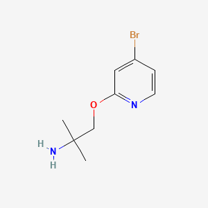 1-((4-Bromopyridin-2-yl)oxy)-2-methylpropan-2-amine