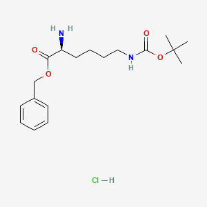 molecular formula C18H29ClN2O4 B567332 Benzyl N6-(t-Boc)-L-lysinate 