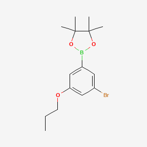 2-(3-Bromo-5-propoxyphenyl)-4,4,5,5-tetramethyl-1,3,2-dioxaborolane