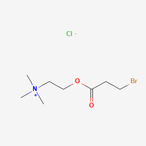 molecular formula C8H17BrClNO2 B567336 2-羧基乙基-溴胆碱酯，氯化物盐 CAS No. 1219417-69-2