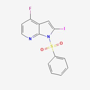 4-Fluoro-2-iodo-1-(phenylsulfonyl)-1H-pyrrolo[2,3-b]pyridine