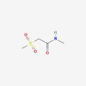 molecular formula C4H9NO3S B567344 N-甲基-2-(甲磺酰基)乙酰胺 CAS No. 1272756-05-4