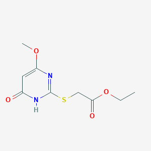 molecular formula C9H12N2O4S B5673481 Ethyl [(4-hydroxy-6-methoxypyrimidin-2-yl)sulfanyl]acetate 