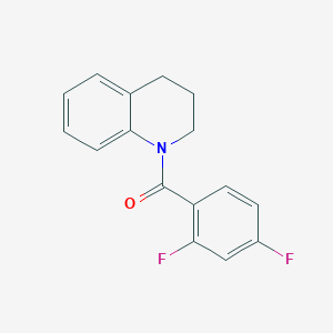 molecular formula C16H13F2NO B5673490 (2,4-difluorophenyl)-(3,4-dihydro-2H-quinolin-1-yl)methanone 