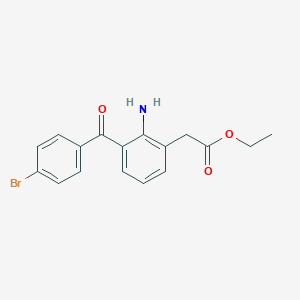 molecular formula C17H16BrNO3 B056735 Bromfenac Ethyl Ester CAS No. 102414-22-2