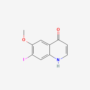 molecular formula C10H8INO2 B567355 7-Iodo-6-methoxyquinolin-4-ol CAS No. 1300031-68-8