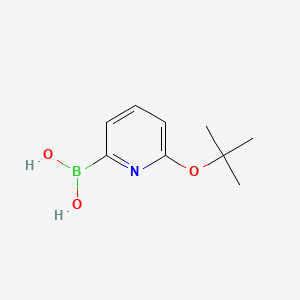 molecular formula C9H14BNO3 B567358 (6-(tert-Butoxy)pyridin-2-yl)boronic acid CAS No. 1310384-88-3