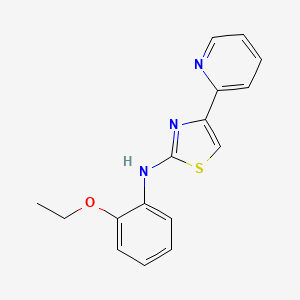 molecular formula C16H15N3OS B5673593 N-(2-ethoxyphenyl)-4-pyridin-2-yl-1,3-thiazol-2-amine 