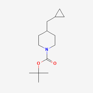molecular formula C14H25NO2 B567366 Tert-butyl 4-(cyclopropylmethyl)piperidine-1-carboxylate CAS No. 1241725-67-6