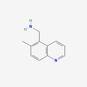 molecular formula C11H12N2 B567369 (6-Methylquinolin-5-yl)methanamine CAS No. 1211430-40-8