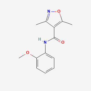 molecular formula C13H14N2O3 B5673716 N-(2-methoxyphenyl)-3,5-dimethyl-1,2-oxazole-4-carboxamide 