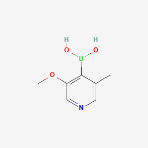 molecular formula C7H10BNO3 B567378 (3-Methoxy-5-methylpyridin-4-yl)boronic acid CAS No. 1310404-22-8