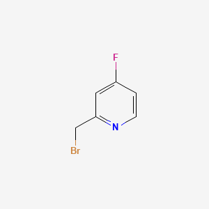 molecular formula C6H5BrFN B567380 2-(Bromomethyl)-4-fluoropyridine CAS No. 1227606-51-0