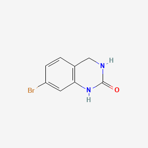 molecular formula C8H7BrN2O B567382 7-bromo-3,4-dihydroquinazolin-2(1H)-one CAS No. 1207175-68-5