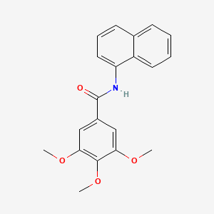 molecular formula C20H19NO4 B5673964 N1-(1-naphthyl)-3,4,5-trimethoxybenzamide 