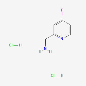 molecular formula C6H9Cl2FN2 B567397 (4-Fluoropyridin-2-yl)methanamine dihydrochloride CAS No. 1257535-13-9