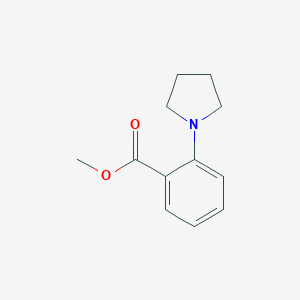 molecular formula C12H15NO2 B056741 Methyl 2-(pyrrolidin-1-yl)benzoate CAS No. 124005-05-6