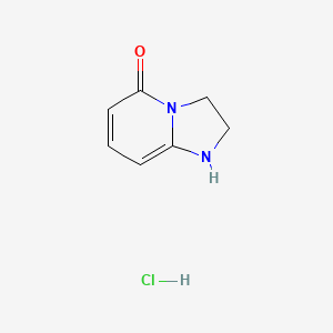 molecular formula C7H9ClN2O B567420 2,3-二氢咪唑并[1,2-a]吡啶-5(1H)-酮盐酸盐 CAS No. 1332581-57-3