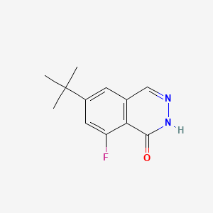molecular formula C12H13FN2O B567422 6-(tert-Butyl)-8-fluorophthalazin-1(2H)-one CAS No. 1242156-59-7