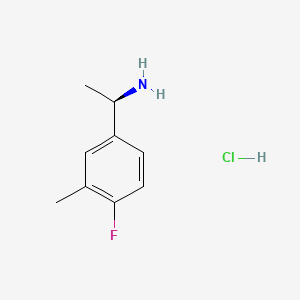 molecular formula C9H13ClFN B567427 (R)-1-(4-氟-3-甲基苯基)乙胺盐酸盐 CAS No. 1213096-70-8