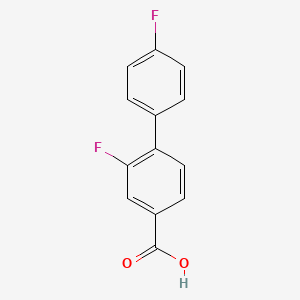 molecular formula C13H8F2O2 B567428 2,4'-Difluoro-[1,1'-biphenyl]-4-carboxylic acid CAS No. 1214332-34-9
