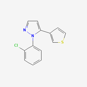 1-(2-chlorophenyl)-5-(thiophen-3-yl)-1H-pyrazole