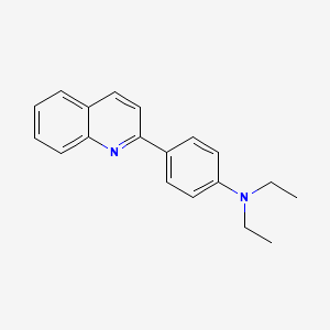 molecular formula C19H20N2 B5674304 N,N-diethyl-4-(quinolin-2-yl)aniline CAS No. 19736-41-5