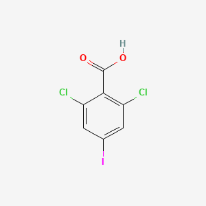 molecular formula C7H3Cl2IO2 B567438 2,6-Dichloro-4-iodobenzoic acid CAS No. 1258298-01-9