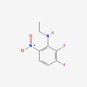 molecular formula C8H8F2N2O2 B567439 N-Ethyl-2,3-difluoro-6-nitroaniline CAS No. 1248209-18-8