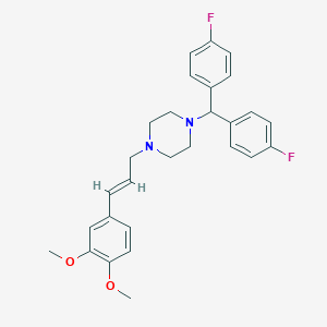 molecular formula C28H30F2N2O2 B056744 Trelnarizine CAS No. 123205-52-7