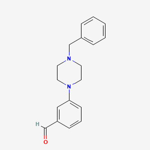 molecular formula C18H20N2O B567442 3-(4-Benzylpiperazin-1-yl)benzaldehyde CAS No. 1242594-27-9