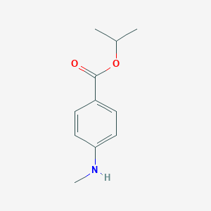 molecular formula C11H15NO2 B056745 Propan-2-yl 4-(methylamino)benzoate CAS No. 121506-07-8