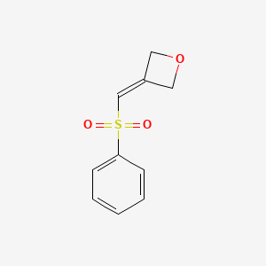 molecular formula C10H10O3S B567450 3-((Phenylsulfonyl)methylene)oxetane CAS No. 1221819-46-0
