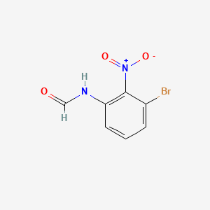 B567452 N-(3-Bromo-2-nitrophenyl)formamide CAS No. 1215205-92-7