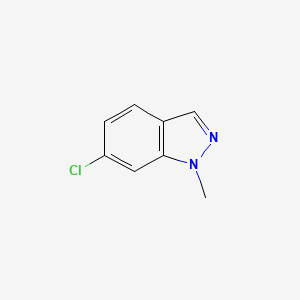 molecular formula C8H7ClN2 B567460 6-Chloro-1-methyl-1H-indazole CAS No. 1210781-03-5
