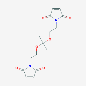molecular formula C15H18N2O6 B056747 Bis(maleimidoethoxy)propane CAS No. 118377-62-1
