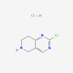 2-Chloro-5,6,7,8-tetrahydropyrido[4,3-d]pyrimidine hydrochloride