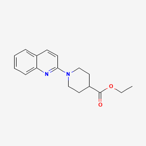 molecular formula C17H20N2O2 B5674715 Ethyl 1-quinolin-2-ylpiperidine-4-carboxylate 