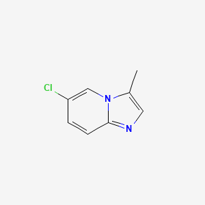 molecular formula C8H7ClN2 B567475 6-Chloro-3-methylimidazo[1,2-A]pyridine CAS No. 1284210-65-6