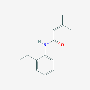molecular formula C13H17NO B5674792 N-(2-ethylphenyl)-3-methylbut-2-enamide CAS No. 67262-58-2