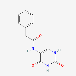 molecular formula C12H11N3O3 B5674910 N-(2,4-dioxo-1,2,3,4-tetrahydropyrimidin-5-yl)-2-phenylacetamide 