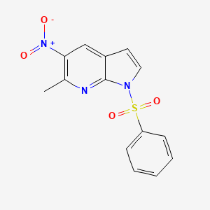 1-(Phenylsulphonyl)-6-methyl-5-nitro-7-azaindole